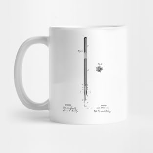 Fountain Pen Vintage Patent Hand Drawing Mug